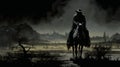 Dark Horse: A Mysterious Western Artwork By Bernie Wrightson
