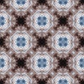 Dark indigo blue white bandanna style tye dye print pattern. Seamless ethnic silk home decor design with masculine