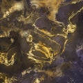 Dark Ink Marble Digital Paper, Gold foil marble, Gold Veins marble, Marbled Paper, Dark Ink marbling, fluid ink textures,