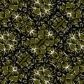 Dark Intricate Camouflage Seamless Pattern