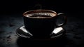 Dark and invigorating, Discover the boldness of a black coffee cup