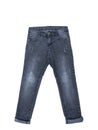 Dark jeans for a boy on a white background Royalty Free Stock Photo