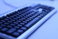 Dark keyboard background Royalty Free Stock Photo