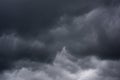 Dark layers cloudy rain coming Royalty Free Stock Photo