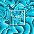 Dark and light blue mixed marble texture background. Liquid effect backdrop. Imitation of oil painting. Marbling surface vector Royalty Free Stock Photo