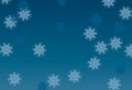 Dark and Light blue snowflake vector background