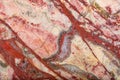 Dark and light red jasper texture closeup