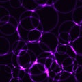 Dark lilla / violet / purple bubbles seamless background Royalty Free Stock Photo