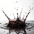 Dark liquid splash effect Royalty Free Stock Photo