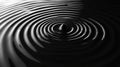 Dark Liquid Surface with Concentric Ripples from Droplet Impact