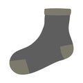 dark long sock vector design