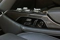 Dark luxury car Interior. Tuning. Interior detail