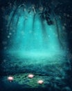 Dark magic forest