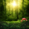 Dark magic forest Royalty Free Stock Photo