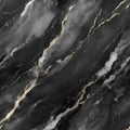 Dark marble texture with black, grey and white natural stone pattern detailed structure background