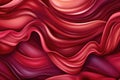 dark maroon satin fabric folded into soft waves