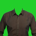 Dark mens shirt. Clothes for photomontage.