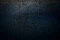 Perfect dark metallic background, scratched steel surface with rusty signs and dark blue overtones Royalty Free Stock Photo