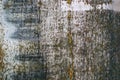 Dark metal texture with grunge cracks. Cracked paint on a metal surface. Urban background with transitions of rough paint Royalty Free Stock Photo