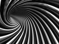 Dark Metallic Twist Spiral Tunnel Background