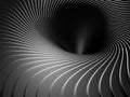 Dark Metallic Twist Spiral Tunnel Background