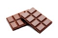 Dark milk chocolate bars stack Royalty Free Stock Photo