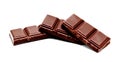 Dark milk chocolate bars stack Royalty Free Stock Photo