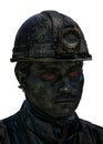 Dark Miner Portrait Royalty Free Stock Photo