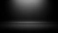 Dark minimalist studio background with subtle spotlight effect Royalty Free Stock Photo