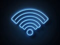 Dark Mode Offline Indicator A Web UI Design Element for LowLight Environments and Network Status Display Royalty Free Stock Photo