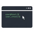 Command Line Interface with Cursor Royalty Free Stock Photo