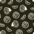 Dark monochrome background design with lime