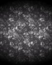 Dark Monochrome Hexagon Tiled Background with Spotlight