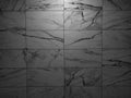 Dark Monochrome Marble Tiles Texture. Luxury Gray Stone Wall Background. Royalty Free Stock Photo