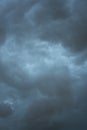 Dark monsoon clouds seen from the ground Royalty Free Stock Photo