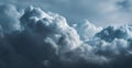 Moody Gray and White Storm Cloudscape Royalty Free Stock Photo