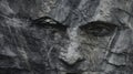 Dark And Moody Landscape: Carved Man\'s Face In Illusory Wallpaper Portrait