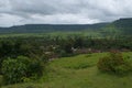 Dark mountain landscape of a Satara Village Royalty Free Stock Photo