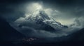 Mystic Mountain: A Captivating Epic Fantasy Snow Scene