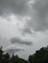 Moving clouds before rainfall in India