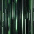 Dark and mysterious 3D render with luminous green lines pulsating against a black backdrop, resembling a digital abstract master