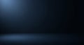 Dark Navy Blue Empty Studio Background With Soft Spotlight And Floor Keywords: studio Royalty Free Stock Photo