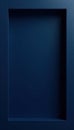 Dark navy blue rectangular frame, blank, clean lines , modern, template, shape Royalty Free Stock Photo