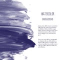 Dark navy blue vector watercolor Royalty Free Stock Photo