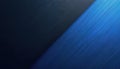 Dark navy and bright blue textured background split diagonally. Abstract grainy surface with fine parallel lines creating a Royalty Free Stock Photo