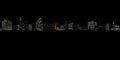 dark night city street panorama hdri