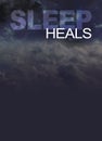 Sleep heals message board background Royalty Free Stock Photo