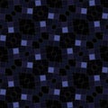 Dark oblique mosaic kaleidoscopic tile able background