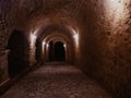Dark, old and narrow passageway