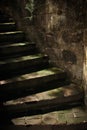 Dark Old Stone Stairs Royalty Free Stock Photo